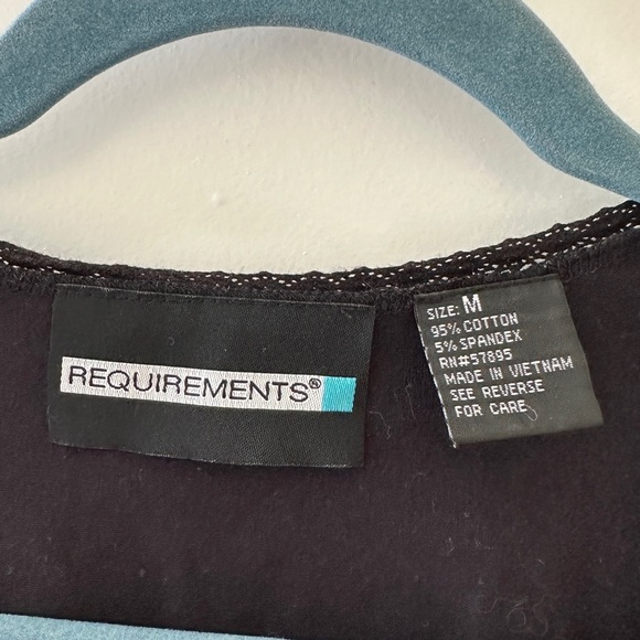 Vintage Y2K Requirements Black Eyelet Bow Sleeveless Top Women’s Size Medium - Picture 15 of 15